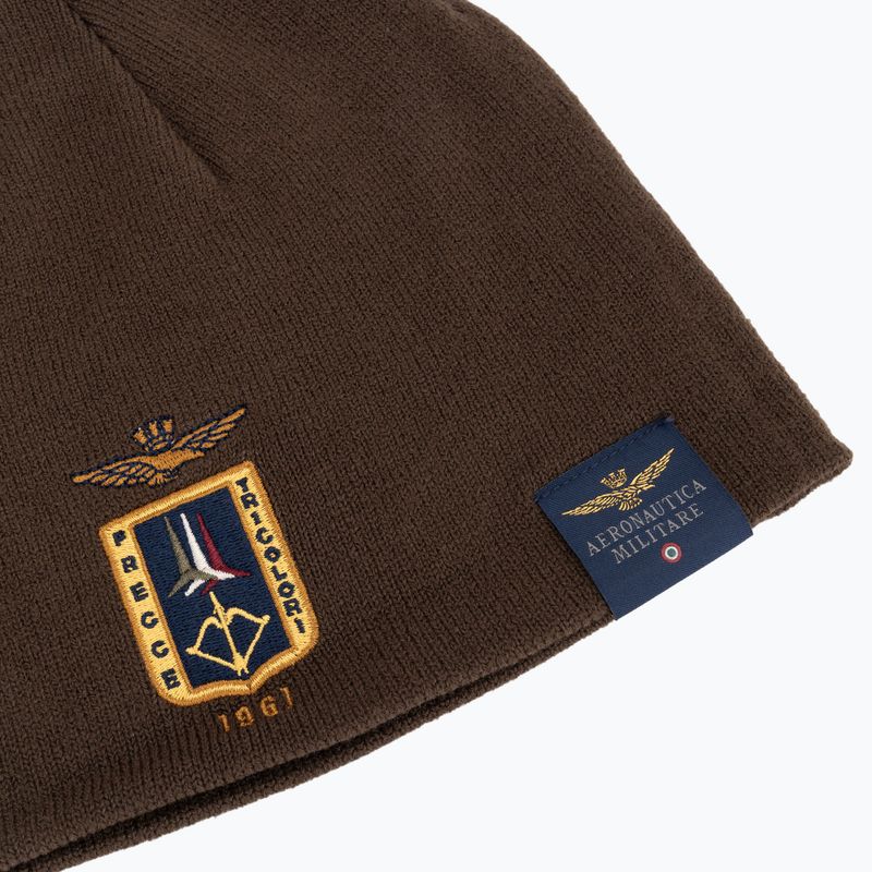 Шапка зимова чоловіча Czapka Aeronautica Militare 262CU0092UL00450 chestnut brown 3