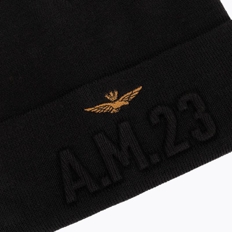 Шапка зимова чоловіча Czapka Aeronautica Militare 262CU0099UL00949 jet black 3