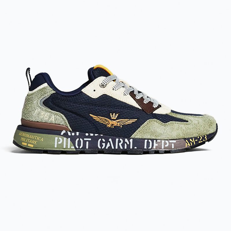 Взуття чоловіче Buty Aeronautica Militare 262SC0276UCT03546 Furry verde/blu