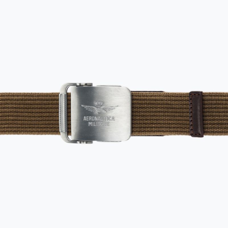 Ремінь для штанів чоловічий Pasek Aeronautica Militare 262CI0319UCT04306 caffelatte 2