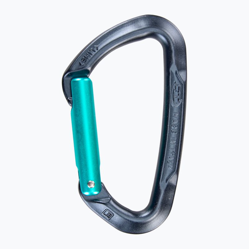Скелелазний карабін Climbing Technology Lime S gray/blue marine