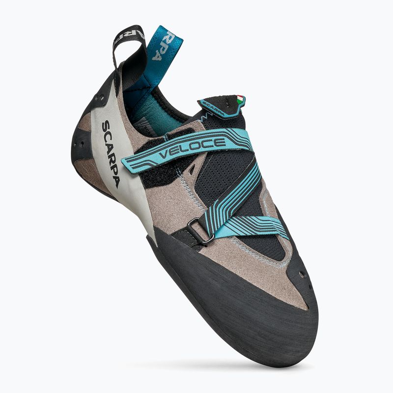 Жіночі альпіністські черевики SCARPA Veloce світло-сірі/мальдівські 7
