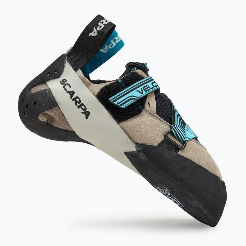 Жіночі альпіністські черевики SCARPA Veloce світло-сірі/мальдівські 2
