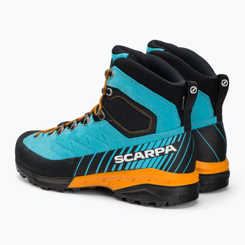 Черевики для трекінгу чоловіче SCARPA Mescalito TRK GTX бірюзово-чорні 61050 3