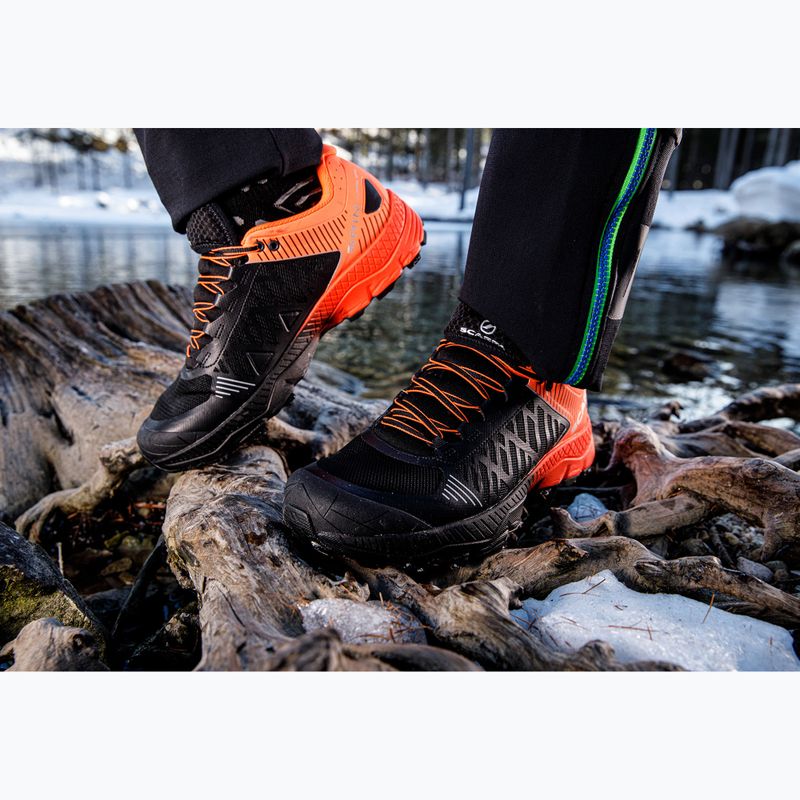 Чоловічі кросівки SCARPA Spin Ultra GTX помаранчевий флуоресцентний/чорний 9