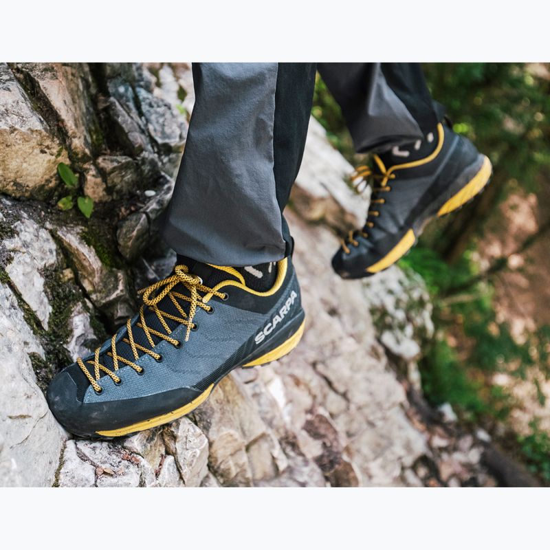 Черевики туристичні чоловічі SCARPA Mescalito Planet gray/curry 5