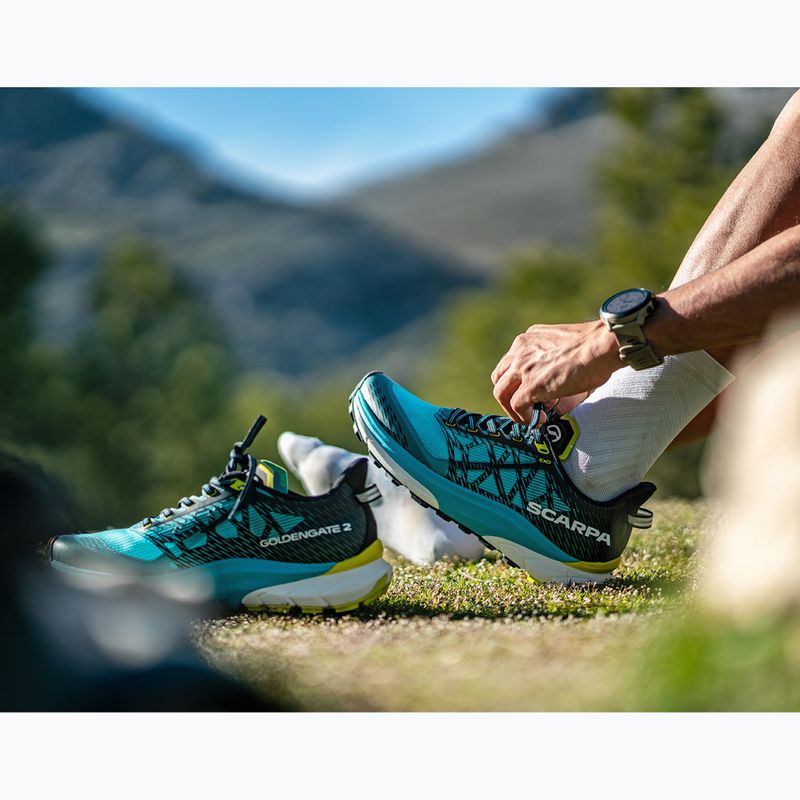 Кросівки для бігу чоловічі SCARPA Golden Gate 2 ATR azure / lime 14
