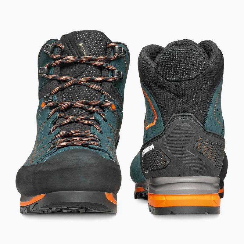 Взуття трекінгове чоловіче SCARPA Zodiac TRK GTX petrol/rust orange 8