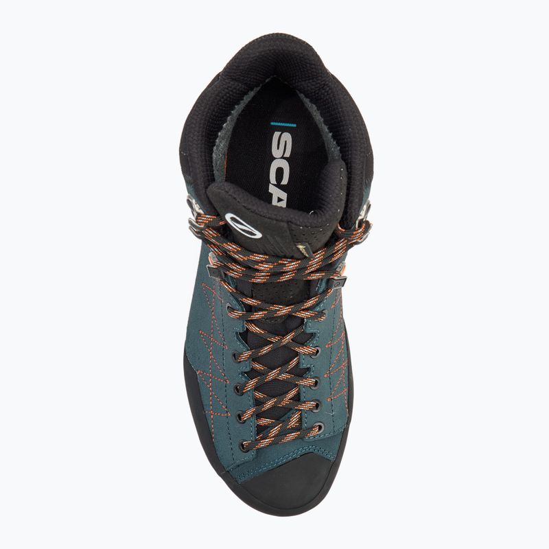 Взуття трекінгове чоловіче SCARPA Zodiac TRK GTX petrol/rust orange 5