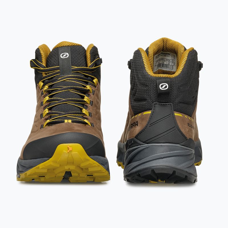Взуття трекінгове чоловіче SCARPA Rush 2 Pro Mid GTX brown/sulphur 4