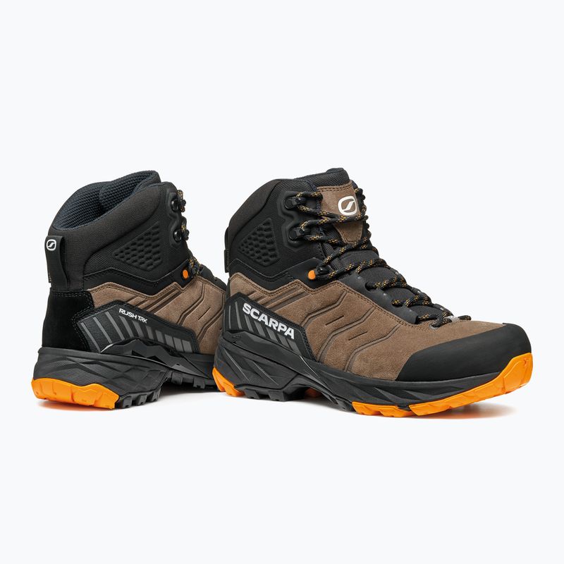 Черевики трекінгові чоловічі SCARPA Rush TRK GTX brown/orange 11
