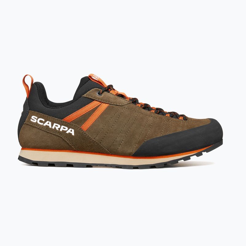 Взуття трекінгове чоловіче SCARPA Crux 2 caribou/rust orange 2