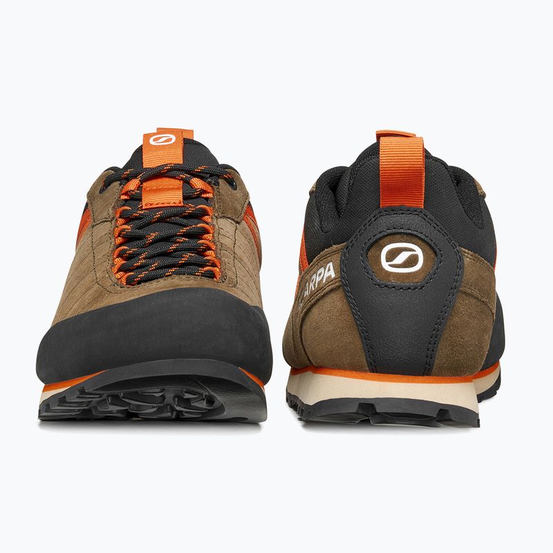 Взуття трекінгове чоловіче SCARPA Crux 2 caribou/rust orange 4