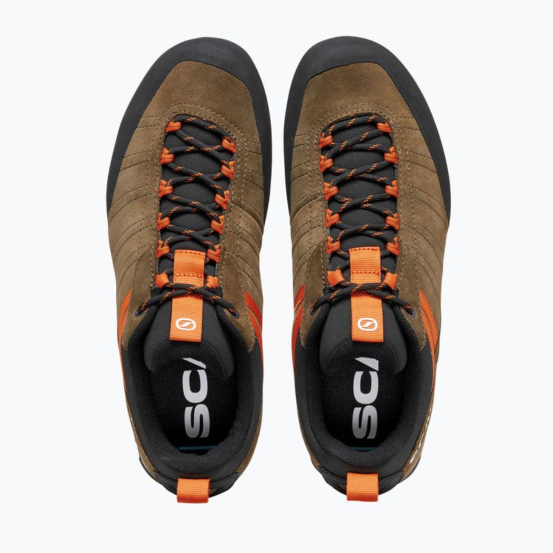 Взуття трекінгове чоловіче SCARPA Crux 2 caribou/rust orange 5