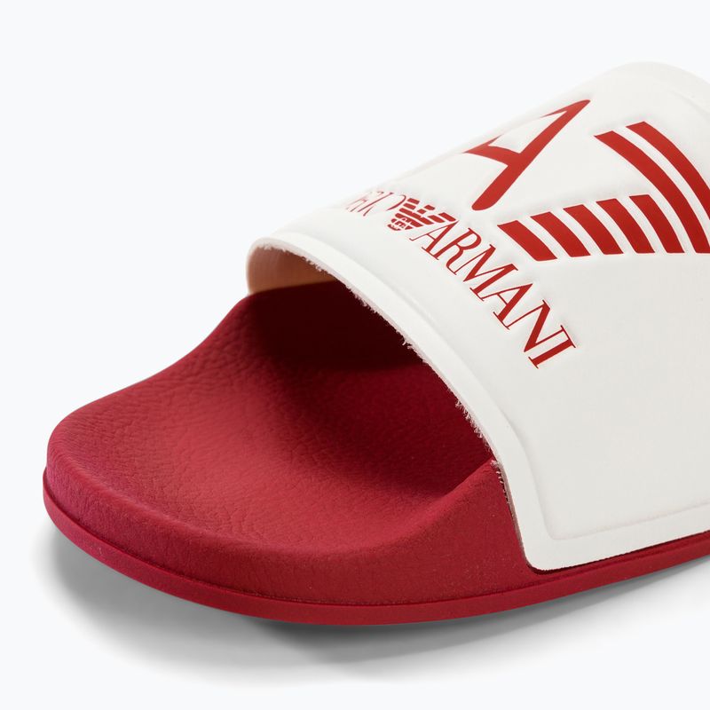EA7 Emporio Armani Water Sports Visibility сальса/білі шльопанці 7