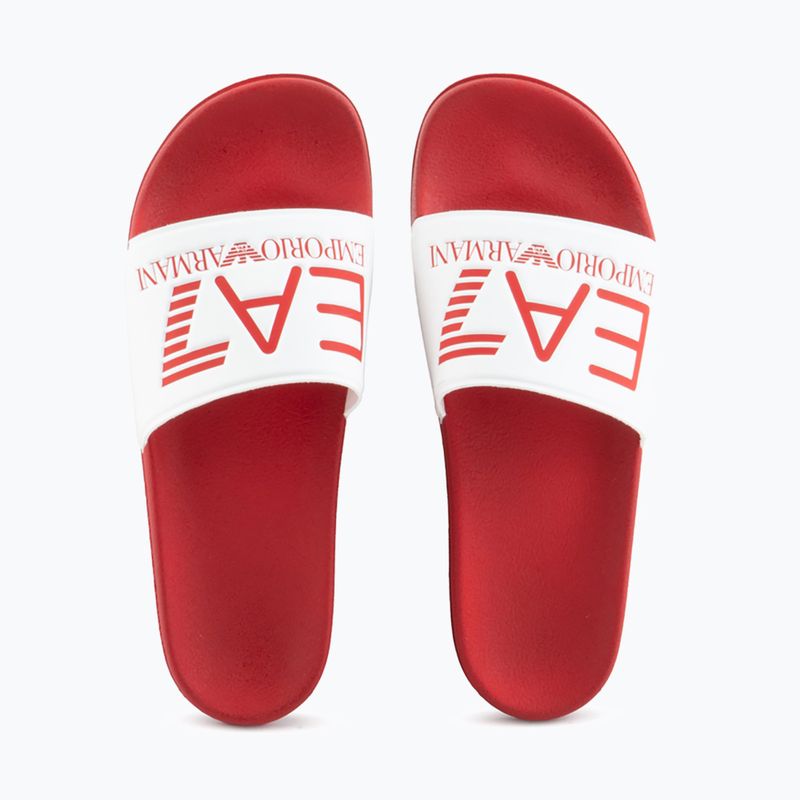 EA7 Emporio Armani Water Sports Visibility сальса/білі шльопанці 12