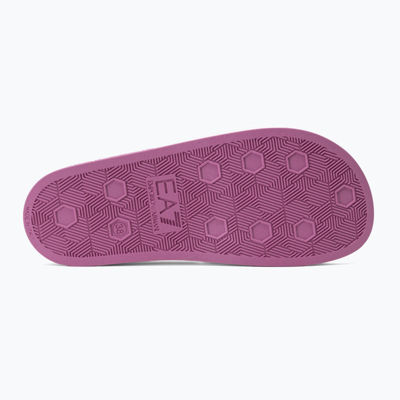 EA7 Emporio Armani Water Sports Visibility цикламен/білі шльопанці 4