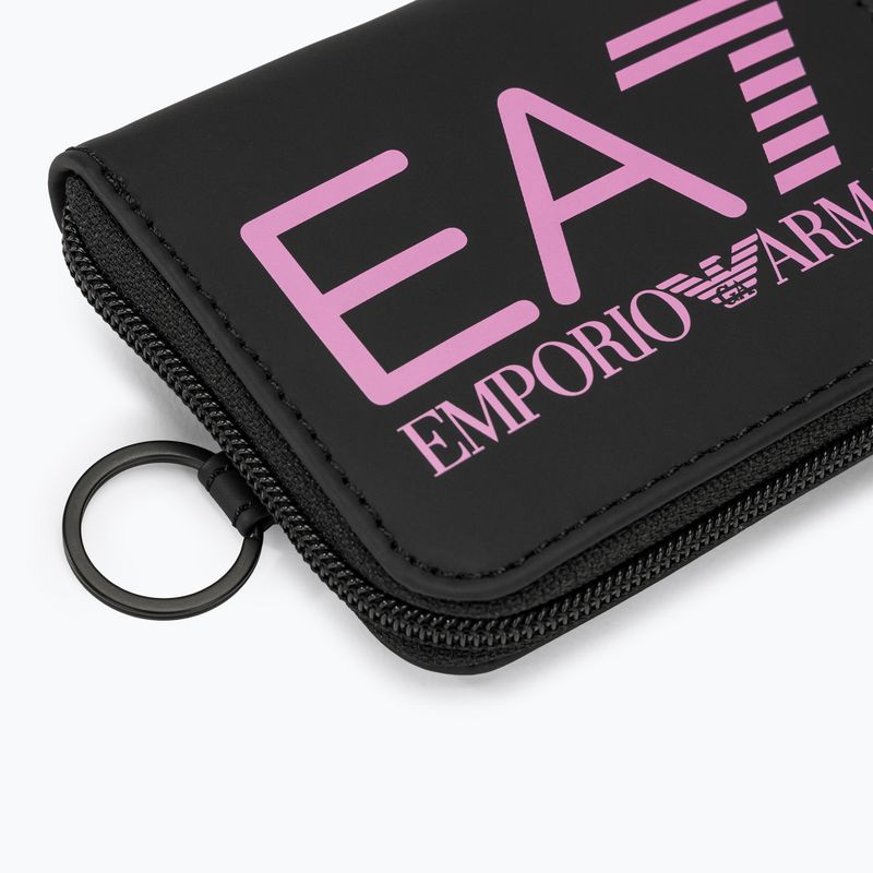 EA7 Гаманець на блискавці Emporio Armani Train Zip Around чорний/цикламен 3