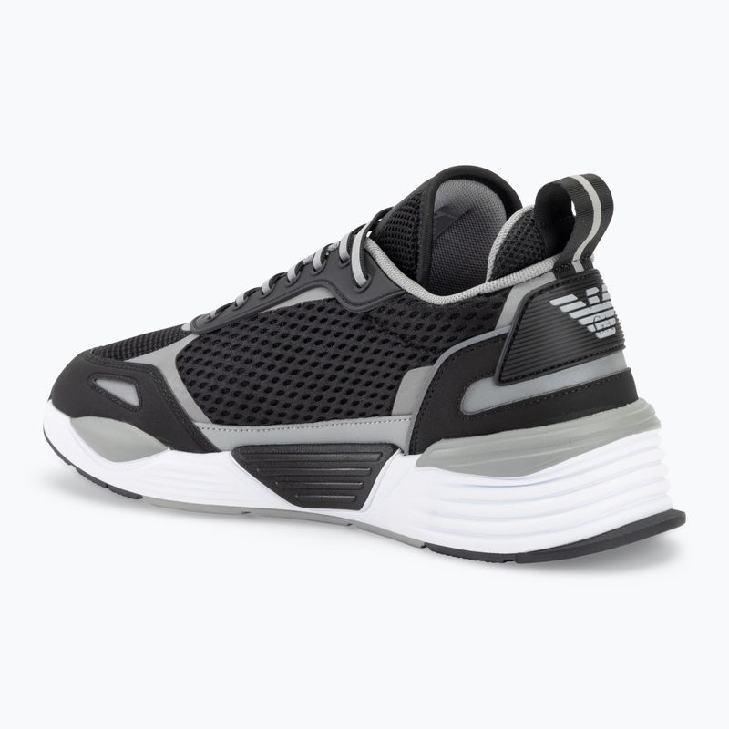 EA7 Emporio Armani Ace Runner Mesh чорні/сріблясті кросівки 3