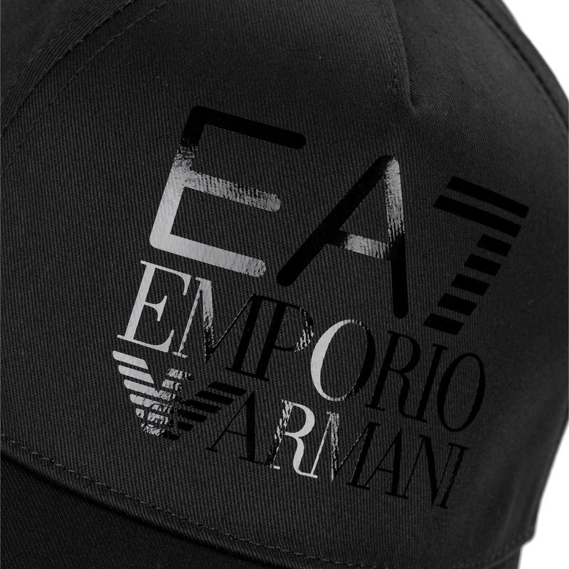Жіноча кепка EA7 Emporio Armani Train Logo Series чорна 3