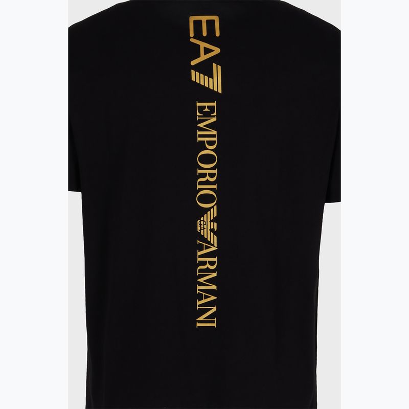 Чоловіча футболка EA7 Emporio Armani Train Series з розширеним логотипом чорна 4