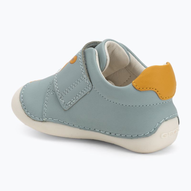 Кросівки дитячі Geox Tutim sage/ochre yellow 3