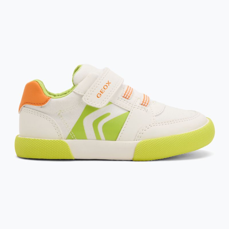 Кросівки дитячі Geox Gisli white/fluo green 2