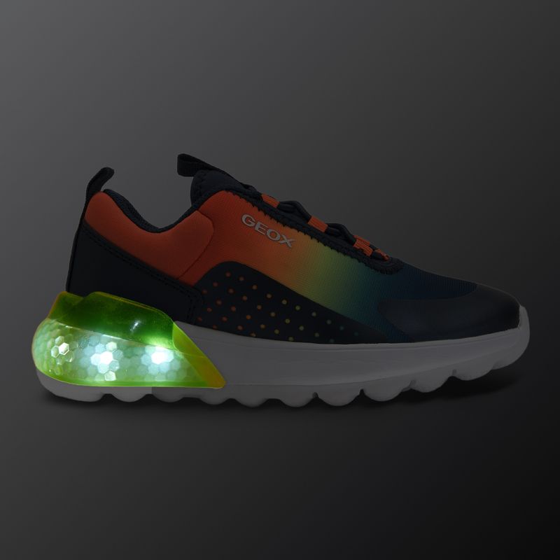 Кросівки дитячі Geox Activart Illuminus navy/lime 8