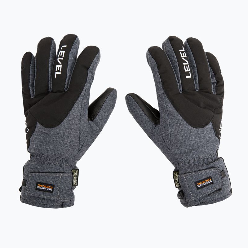 Рукавиці лижні чоловічі   Level Alpine сірі 3343 3