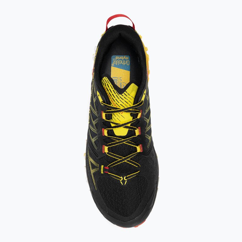 Кросівки для бігу чоловічі La Sportiva Bushido III black/yellow 5