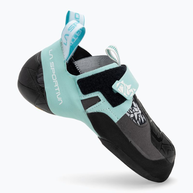 Взуття для скелелазіння жіноче La Sportiva Skwama Vegan carbon / turquoise 2