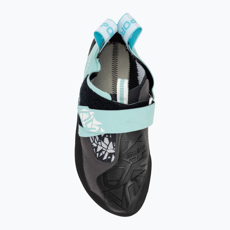 Взуття для скелелазіння жіноче La Sportiva Skwama Vegan carbon / turquoise 5