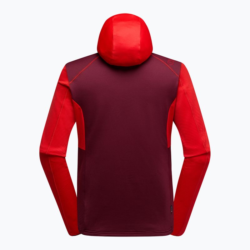 Кофта трекінгова чоловіча La Sportiva Chill Thermal Hoody mountain red / redwood 2