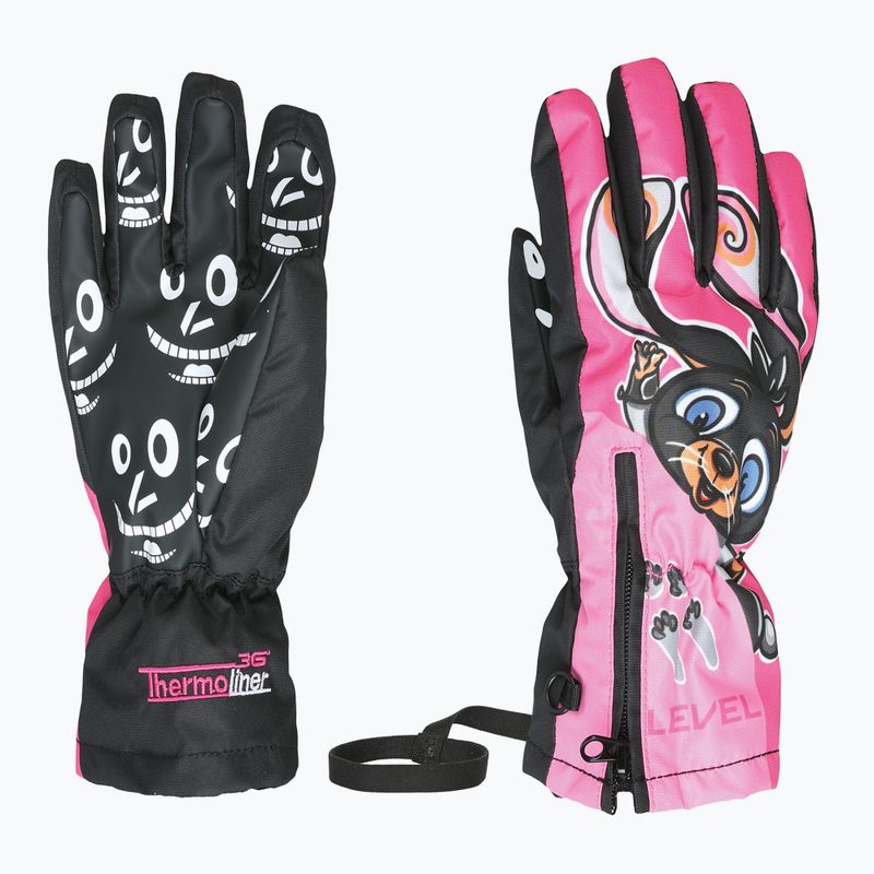 Рукавички лижні дитячі Level Lucky hot pink