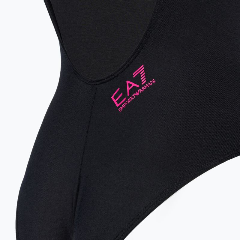 Жіночий злитий купальник EA7 Emporio Armani Water Sports BW Tape nero 4