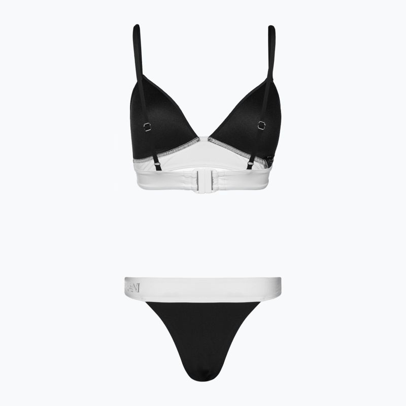 Жіночий роздільний купальник EA7 Emporio Armani Water Sports BW Maxi Logo bianco/nero 2