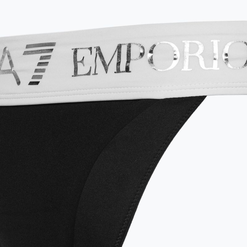 Жіночий роздільний купальник EA7 Emporio Armani Water Sports BW Maxi Logo bianco/nero 3