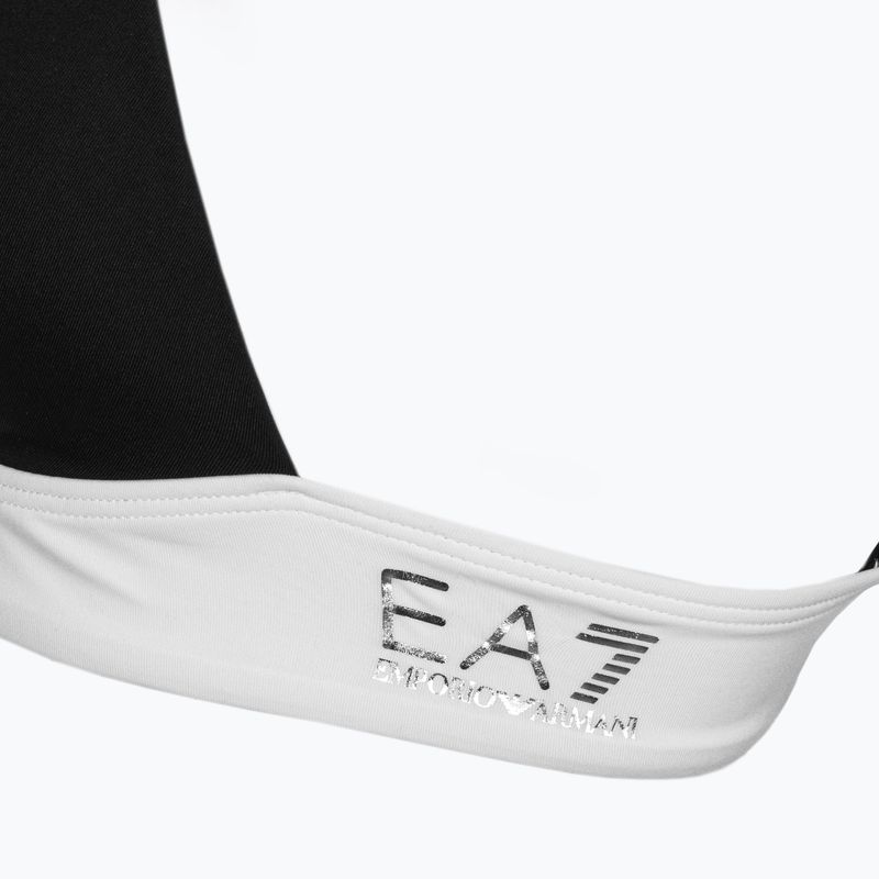 Жіночий роздільний купальник EA7 Emporio Armani Water Sports BW Maxi Logo bianco/nero 4