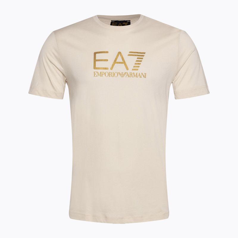 Чоловіча футболка EA7 Emporio Armani Train Gold Label Tee Pima Big Logo на дощовий день