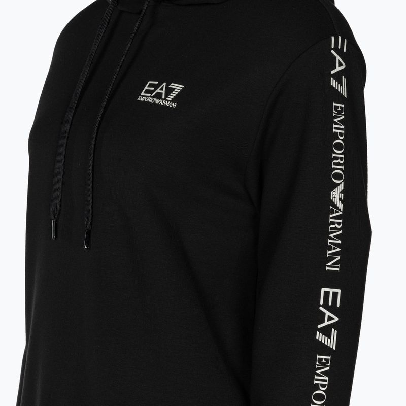 Жіночий спортивний костюм EA7 Emporio Armani Train з розширеним логотипом чорний/білий 4