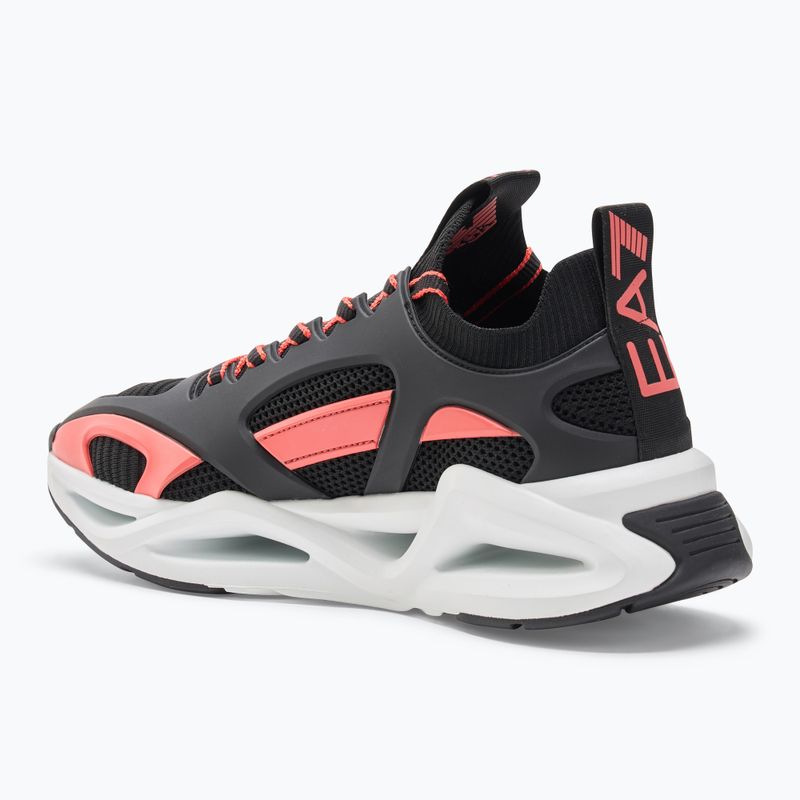 Кросівки EA7 Emporio Armani Infinity Cage black/ fiery coral 3