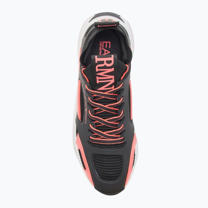 Кросівки EA7 Emporio Armani Infinity Cage black/ fiery coral 5