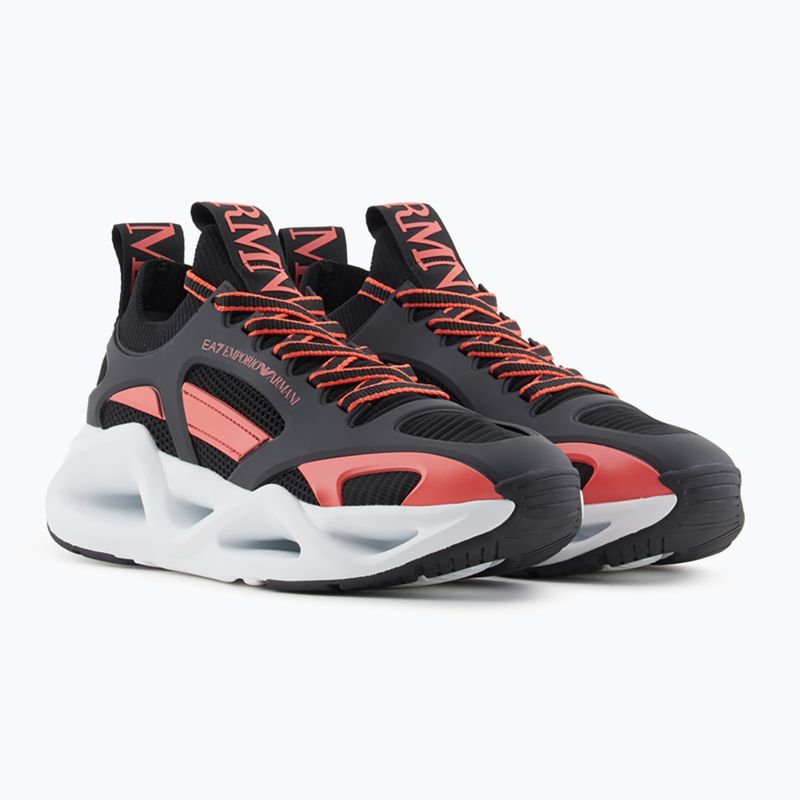 Кросівки EA7 Emporio Armani Infinity Cage black/ fiery coral 8