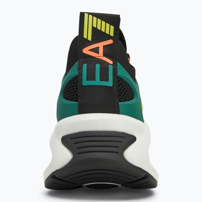 Кросівки EA7 Emporio Armani Infinity Cage black/ evergreen/ orange fluo 6
