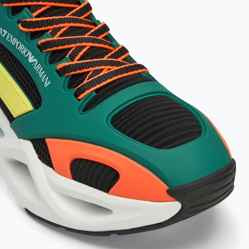 Кросівки EA7 Emporio Armani Infinity Cage black/ evergreen/ orange fluo 7