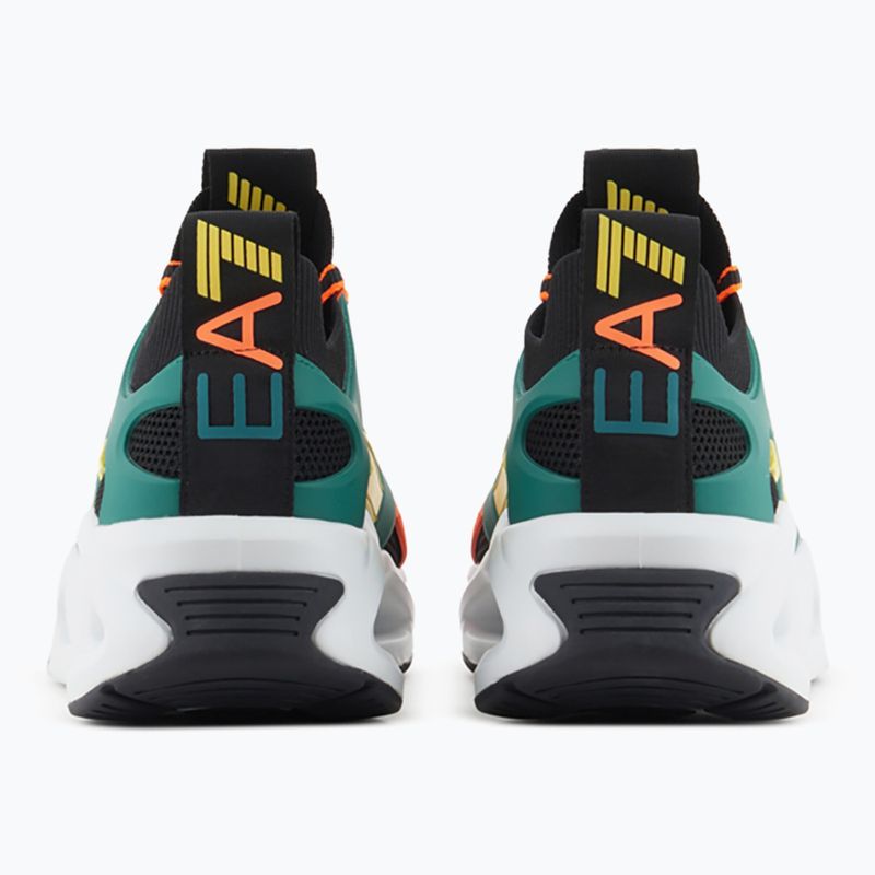 Кросівки EA7 Emporio Armani Infinity Cage black/ evergreen/ orange fluo 10