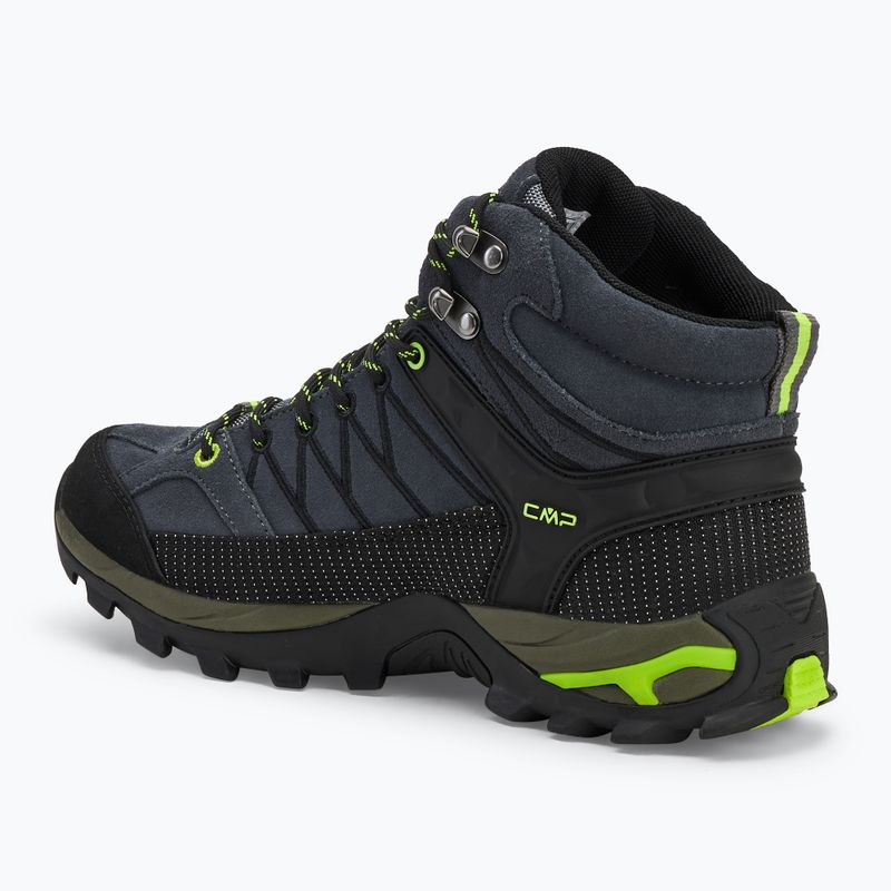 Черевики трекінгові чоловічі CMP Rigel Mid grey/yellow fluo 3