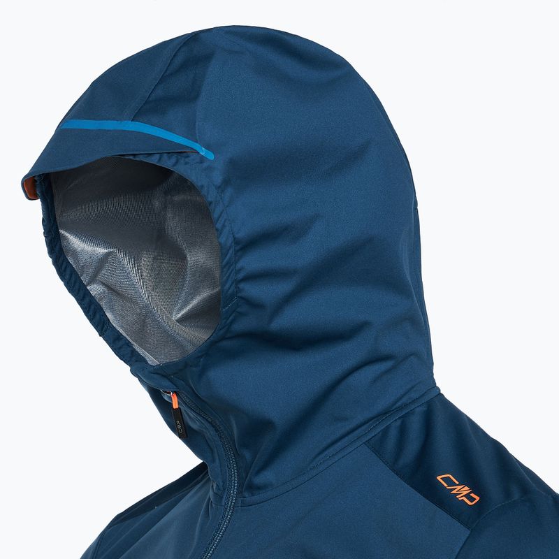 Чоловіча куртка з софтшелу CMF Zip Hood bluesteel 7