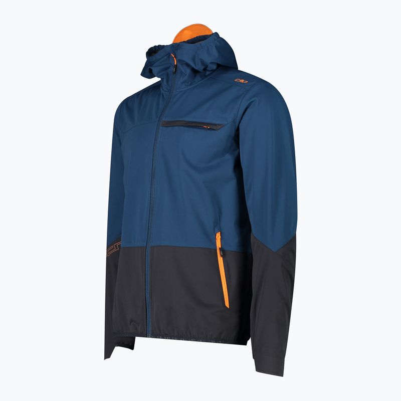 Чоловіча куртка з софтшелу CMF Zip Hood bluesteel 3