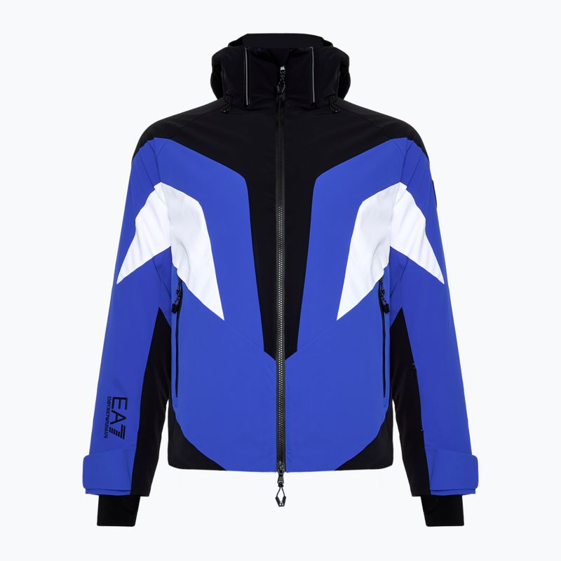 Куртка гірськолижна чоловіча EA7 Emporio Armani Ski Cortina Colorblock Toray new royal blue